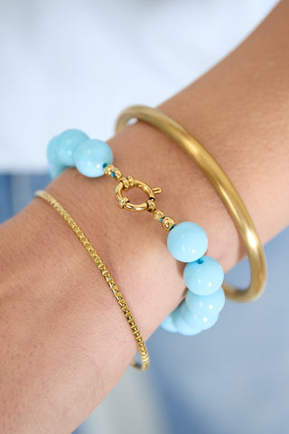 Bijoutheek Armband (Sieraad) Kralen Statement 12mm