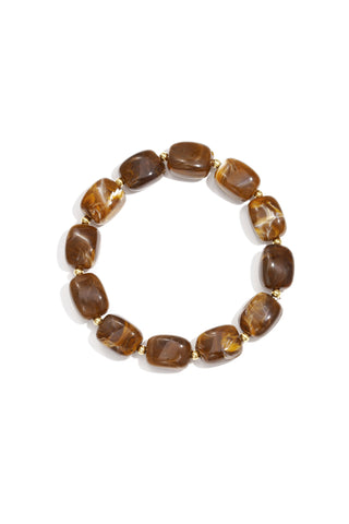 Bijoutheek Armband (Sieraad) Kralen Rechthoekig Elastisch