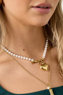 Bijoutheek Collier Parels Hart Bedel