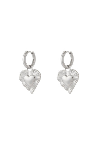 Bijoutheek Oorhangers Stralend Hart Chunky