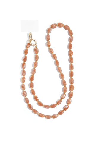 Bijoutheek Telefoonkoord Lang Kralen Ovaal