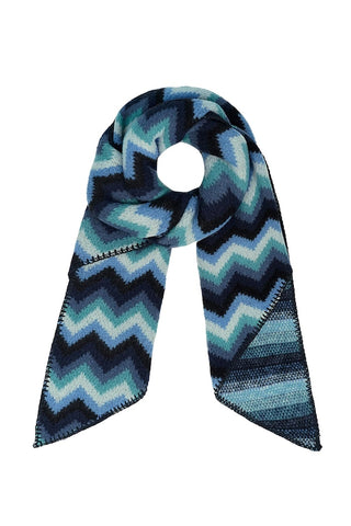 Kopen blauw Bijoutheek Sjaal (Fashion) Zig Zag