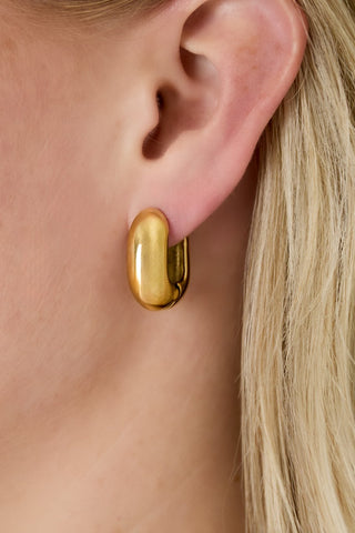 Bijoutheek Oorringen Oval Hoop Bold