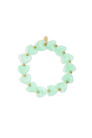 Kopen light-green Bijoutheek Armband (Sieraad) Hartjes
