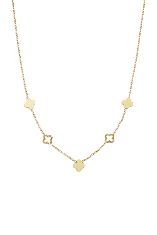 Bijoutheek Collier Klavers Dicht Open
