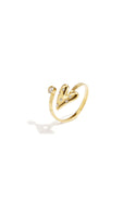 Bijoutheek Ring (Sieraad) Huggie Bold Hart Steentjes