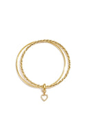 Bijoutheek Armband (Sieraad) Bangle Set Hart Bedel