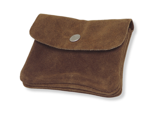 Kopen suede-cognac Bijoutheek Portemonnee Leer Italiaans