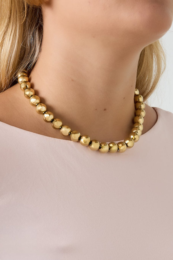 Bijoutheek Collier Ballen Hol 12mm