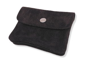 Kopen suede-bruin Bijoutheek Portemonnee Leer Italiaans