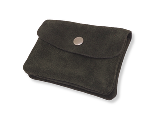 Kopen suede-army-green Bijoutheek Portemonnee Leer Italiaans