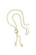 Bijoutheek Collier Lang Organisch Cirkel Plat