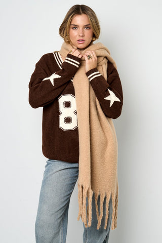 Bijoutheek Sjaal (Fashion) Effen Winter Franjes