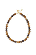 Bijoutheek Collier Kralen Rond Gemeleerd