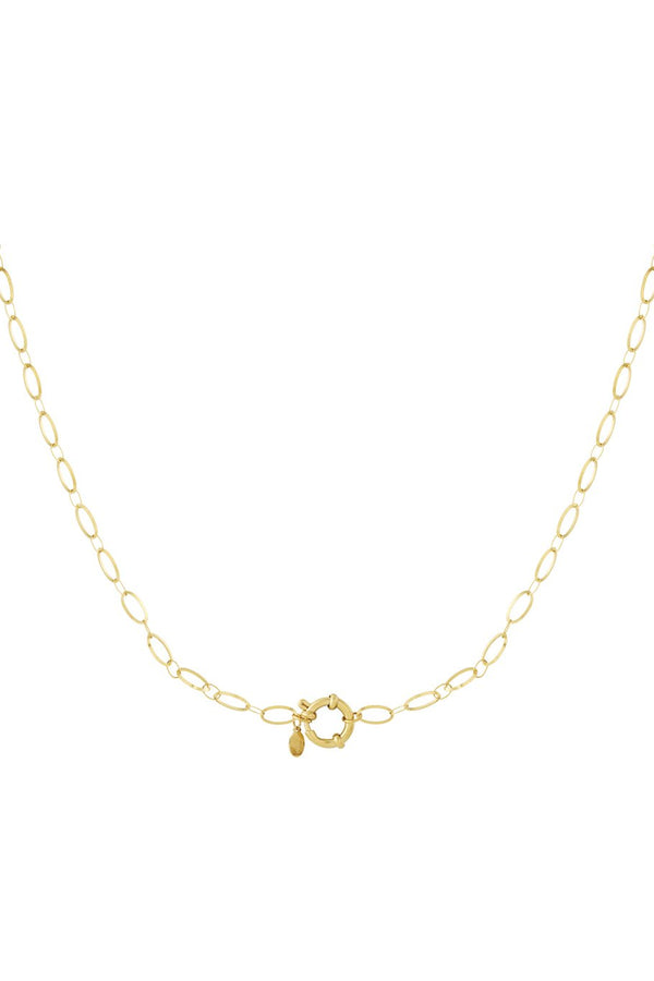 Bijoutheek Collier Q Slot Schakels Ovaal