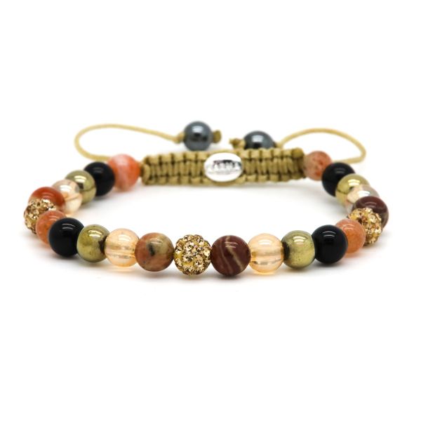 Karma Armband (Sieraad) Spiral MALOE XS (gold crystal)