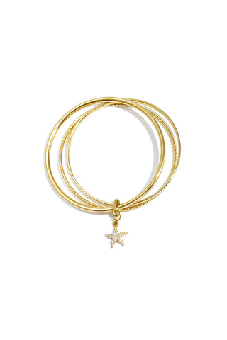 Bijoutheek Armband (Sieraad) Bangle Set Zeester Bedel