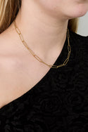 Bijoutheek Collier Schakels Gehamerd