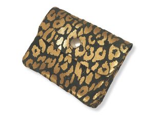 Kopen suede-leopard-grey Bijoutheek Portemonnee Leer Italiaans