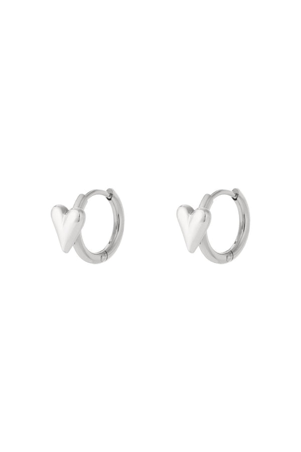 Bijoutheek Oorringen Hoop Mini Hart