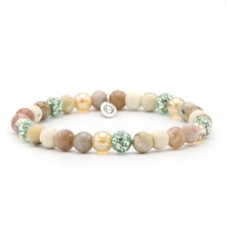 Karma Armband (Sieraad) Spiral My Dreams XS elastic (green crystal)