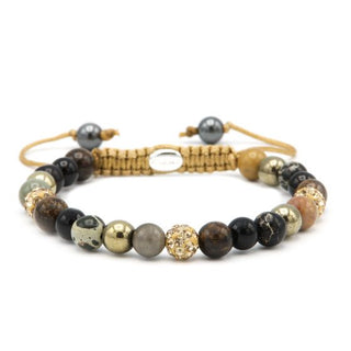Karma Armband (Sieraad) Spiral Gold at Night xs (gold crystal)