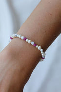 Karma Armband (Sieraad) Spiral Ruby xxs elastic (pink crystal)
