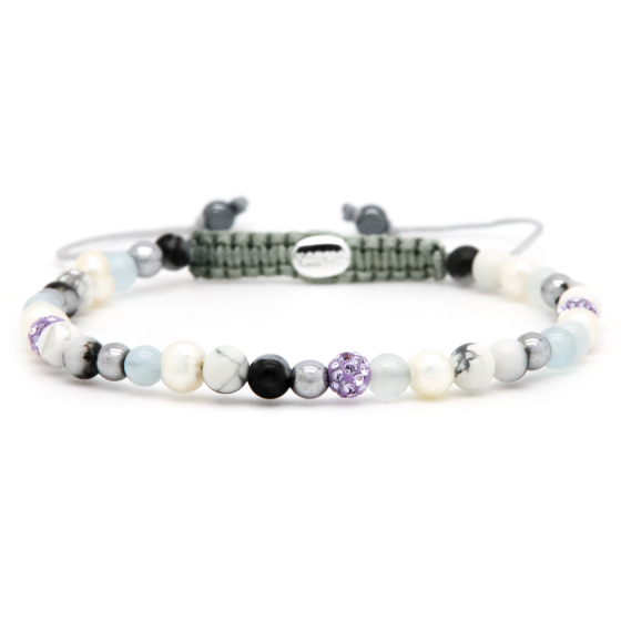 Karma Armband (Sieraad) Spiral Cool for the Summer xxs (lilac crystal)