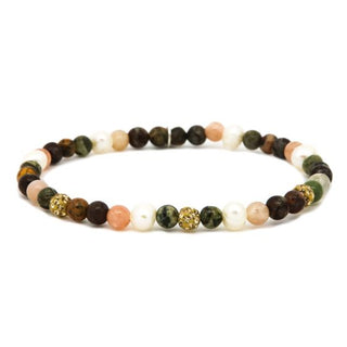 Karma Armband (Sieraad) Spiral Ginger xxs elastic (gold crystal)