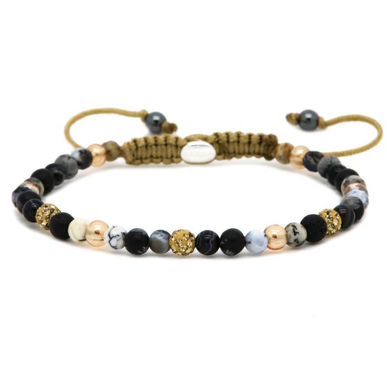 Karma Armband (Sieraad) Spiral Raven xxs (gold crystal)