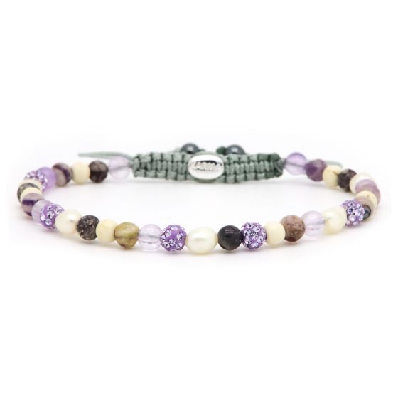 Karma Armband (Sieraad) Spiral VANIL XXS (Lavender crystal)