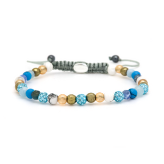Karma Armband (Sieraad) Spiral SKYLAR XXS (blue crystal)