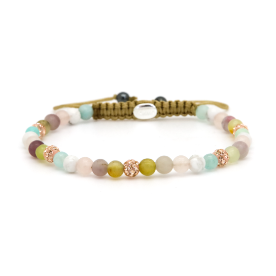 Karma Armband (Sieraad) Spiral PHOEBE XXS (rosegold crystal)