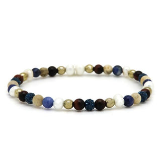Karma Armband (Sieraad) Spiral AMBRE XXS Elastic (blue crystal)