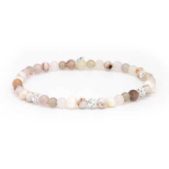Karma Armband (Sieraad) Spiral Sofie XXS Elastic (white crystal)