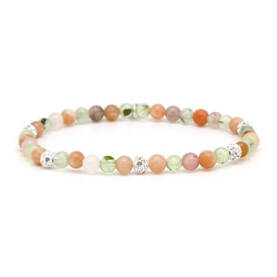 Karma Armband (Sieraad) Spiral Kyra XXS Elastic (white crystal)