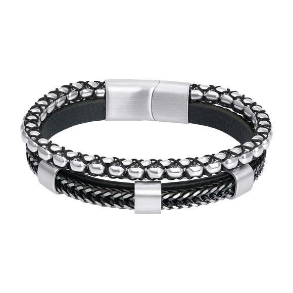 iXXXi Jewelry men's bracelet Alex Black (LENGTH: 21.5CM)