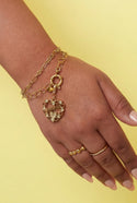 Bijoutheek Armband (Sieraad) Q Slot Hart Schakels