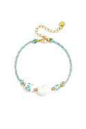 Bijoutheek Armband (Sieraad) Summer Vibe Touw Kralen Schelp