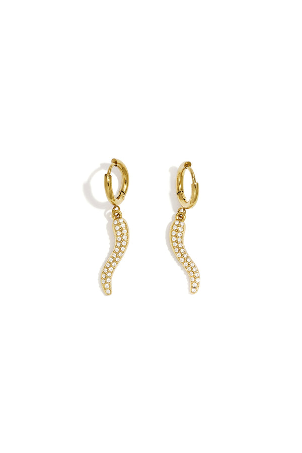 Bijoutheek Oorhangers Hete Peper Strass Steentjes