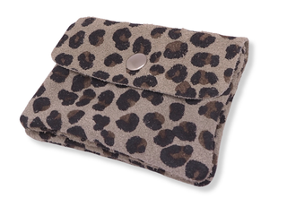 Kopen suede-panter-b Bijoutheek Portemonnee Leer Italiaans