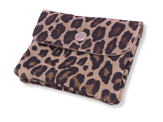 Kopen suede-panter-c Bijoutheek Portemonnee Leer Italiaans