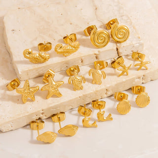 Bijoutheek Oorknoppen Summer Vibe Schelp