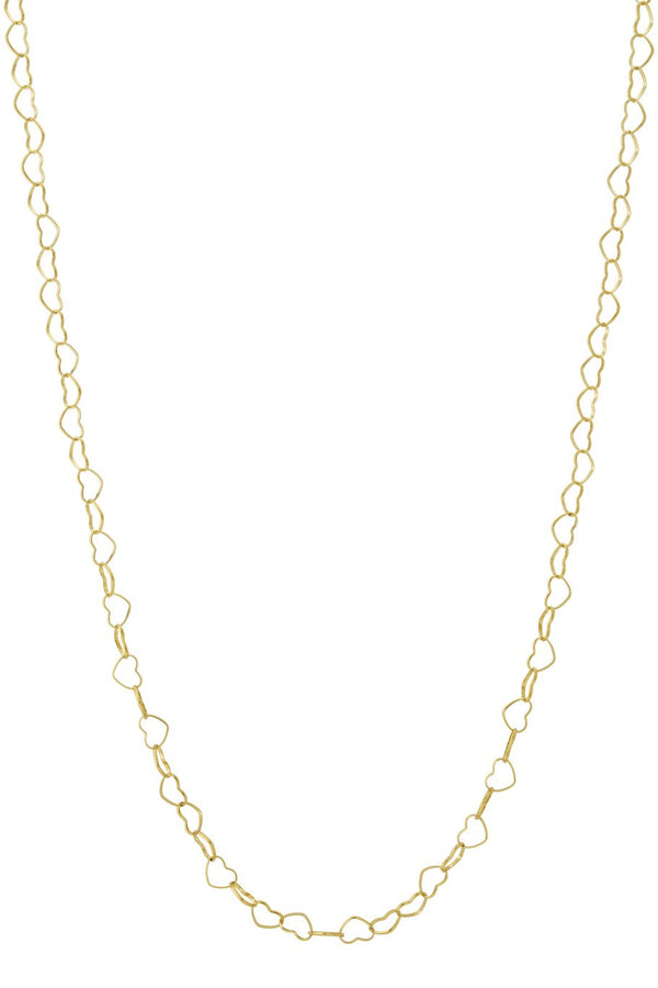 Bijoutheek Collier Lang Hart Schakel