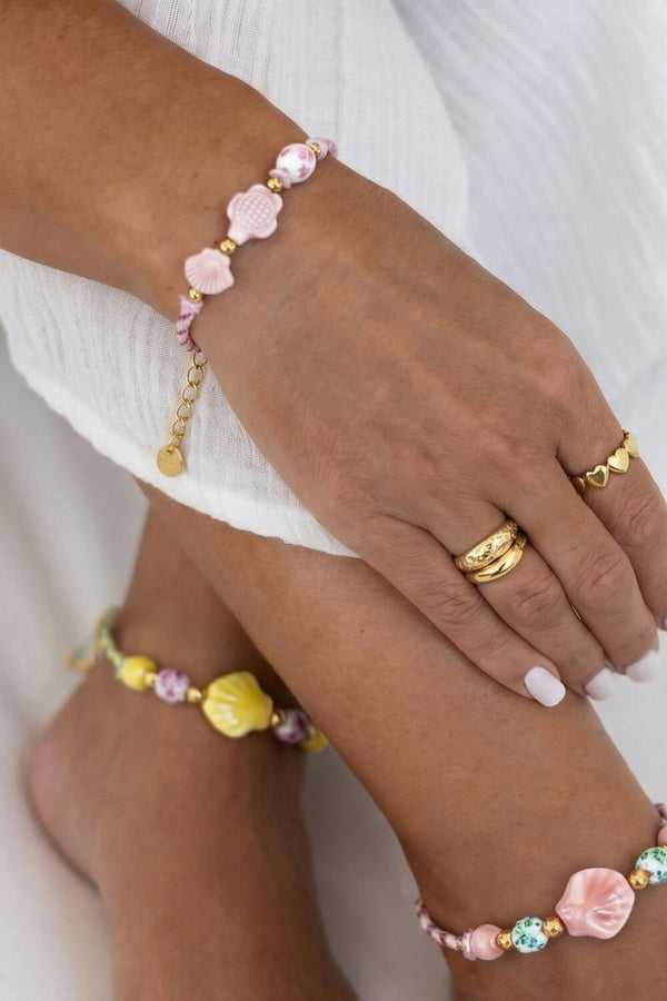 Bijoutheek Armband (Sieraad) Summer Vibe Touw Kralen Schildpad