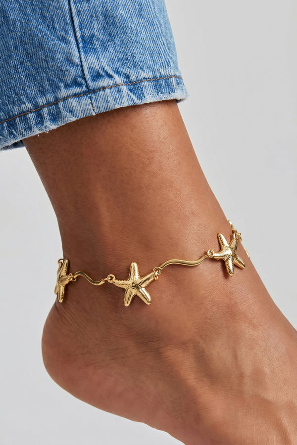 Bijoutheek Enkelbandje Zeester Wave