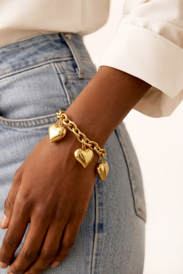 Bijoutheek Armband (Sieraad) Chunky Harten