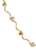 Bijoutheek Collier Golf Steentjes