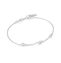 ANIA HAIE Taking Shape | Silver Twisted Wave Chain Bracelet