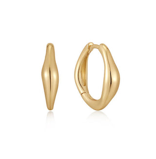 ANIA HAIE Making Waves | Wave Huggie Hoop Earrings